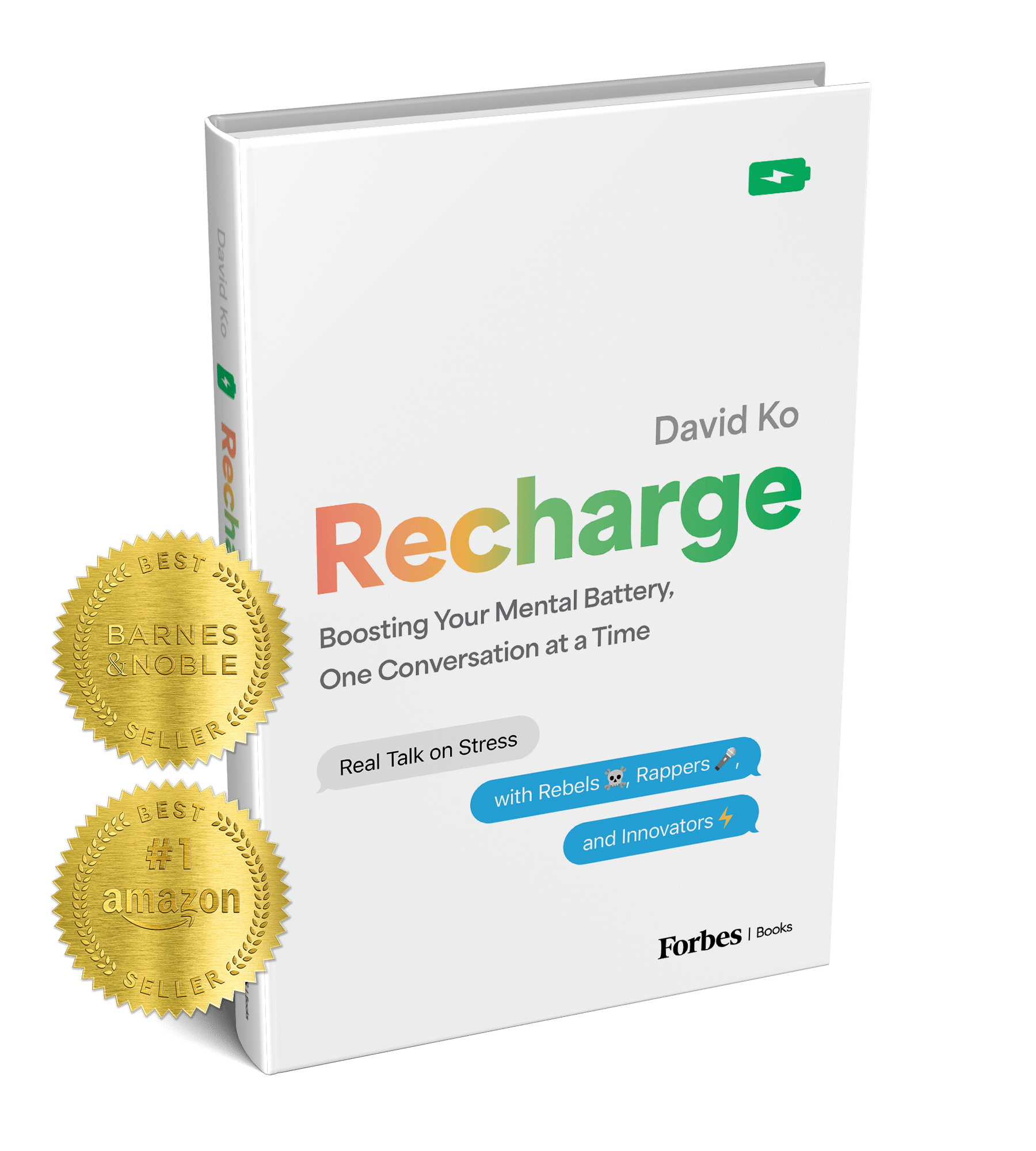 Recharge Book Cover 3D